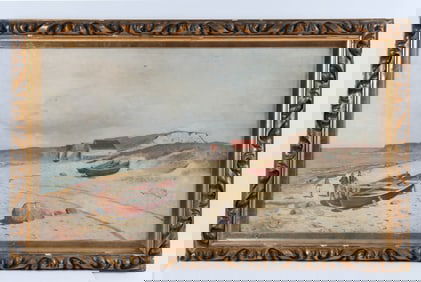 BEACH SCENE PAINTING