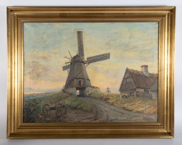 DANISH WINDMILL PAINTING