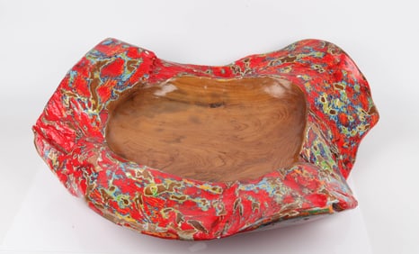 PAINTED WOOD SCULPTURE