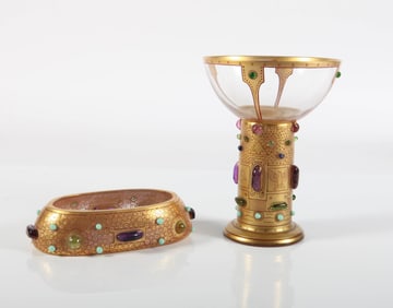 BAVARIAN GOBLET & DISH