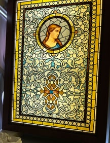 LEADED GLASS WINDOW