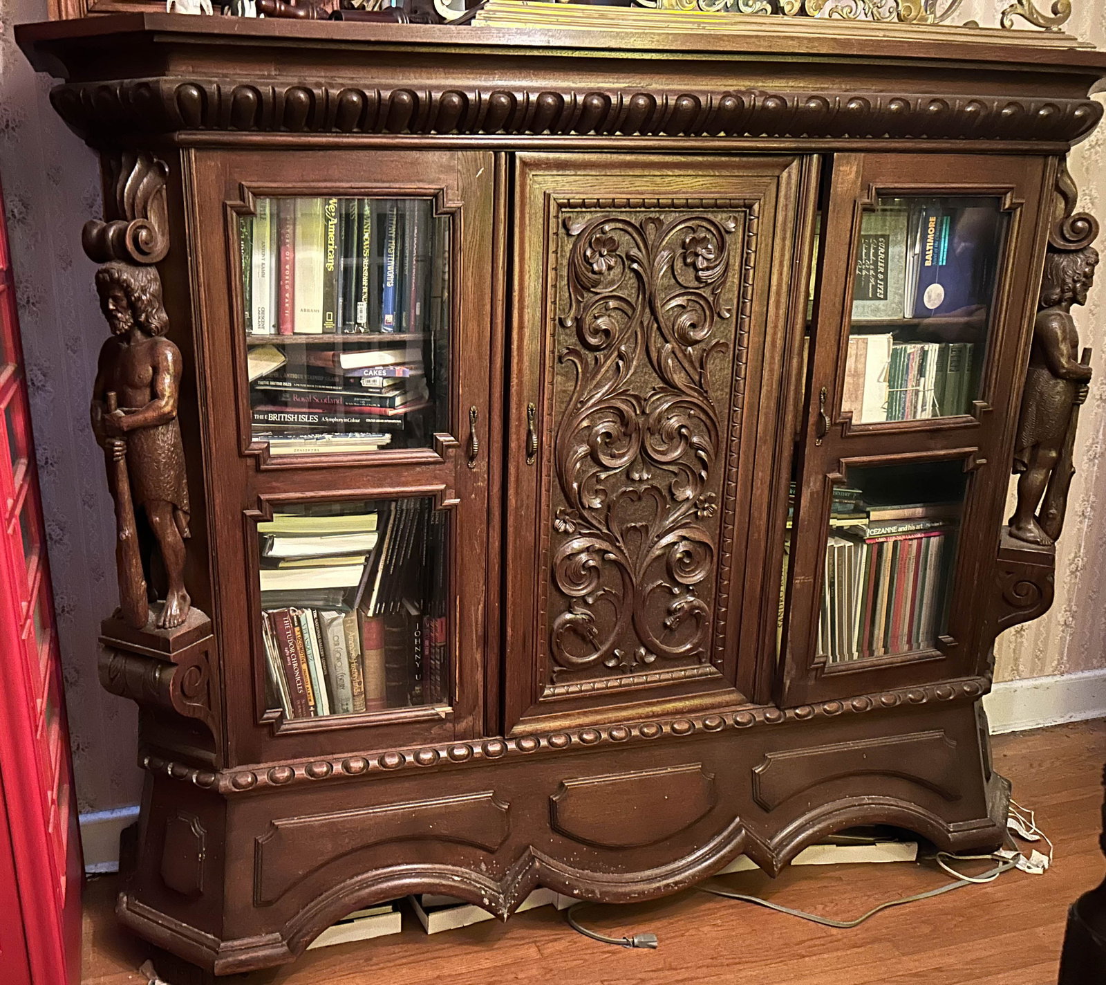 MASSIVE VICTORIAN BOOKCASE (1 of 5)