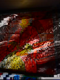 "MARY TUDOR" STAINED GLASS WINDOW