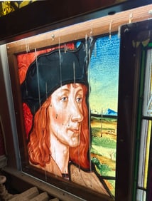 "HANS TUCHER" STAINED GLASS WINDOW