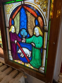 RELIGIOUS STAINED GLASS WINDOW