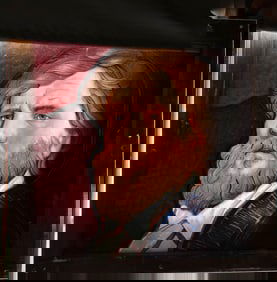 PORTRIAT STAINED GLASS WINDOW