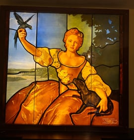 SCENIC STAINED GLASS WINDOW