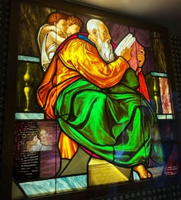 ZACHARIAS STAINED GLASS WINDOW