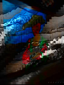 PORTRAIT STAINED GLASS WINDOW