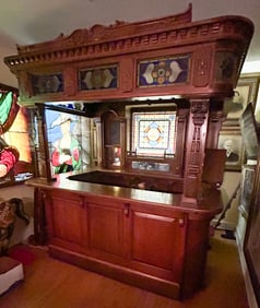 OAK VICTORIAN STYLE BAR