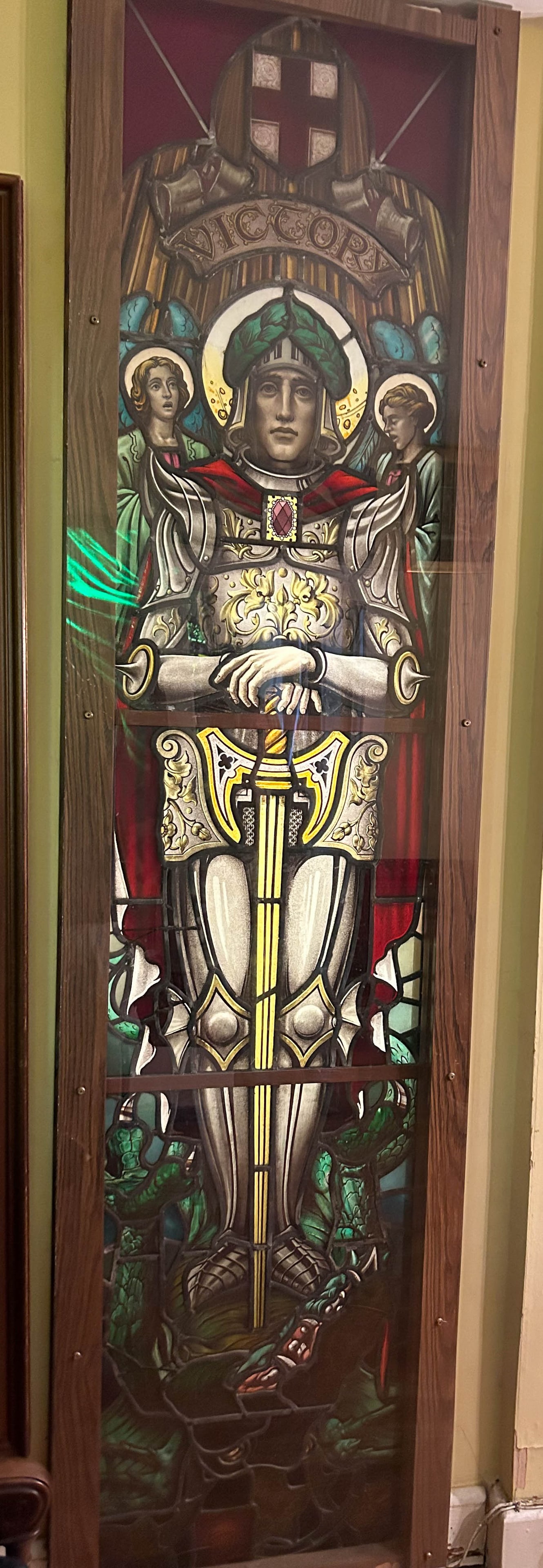KNIGHT STAINED GLASS WINDOW (1 of 3)