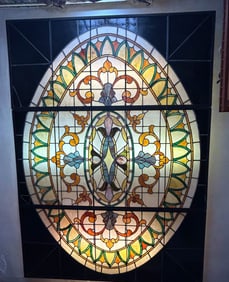 LARGE STAINED GLASS PANEL