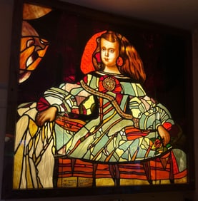 STAINED GLASS PORTRAIT PANEL
