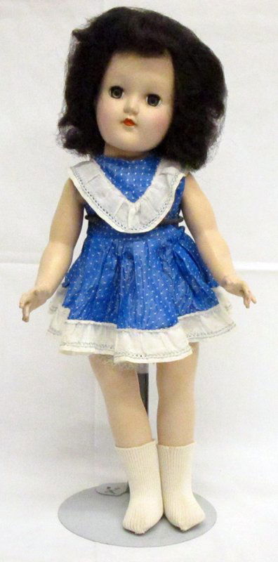 IDEAL TONI DOLL: Hard plastic; minor scuffs and marks; slight fading; H-14", G-VG