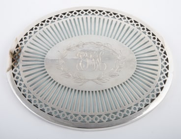 STERLING COVERED TRIVET