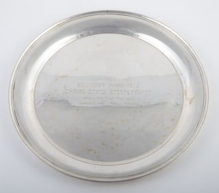 STERLING TROPHY TRAY