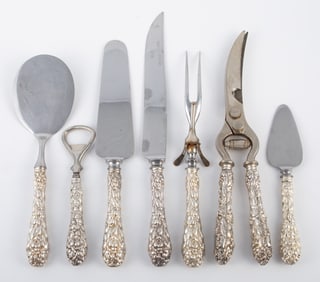 (7) SCHOFIELD STERLING HANDLED SERVERS