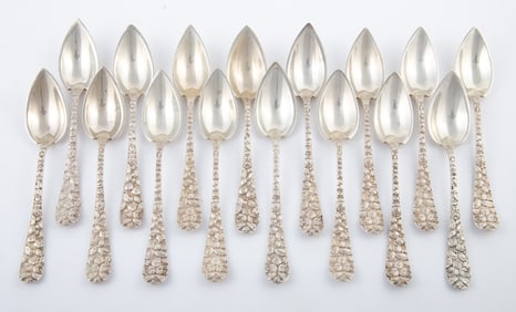 (16) SCHOFIELD STERLING GRAPEFRUIT SPOONS