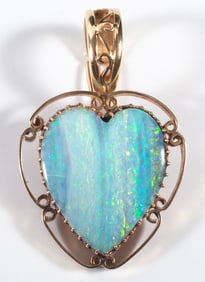 14K GOLD & OPAL DROP