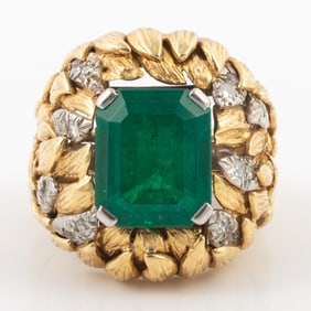 DAVID WEBB EMERALD RING