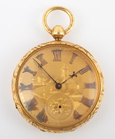 18K GOLD FILLED POCKET WATCH