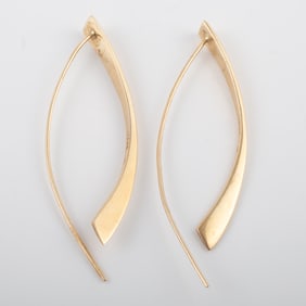 14K GOLD BETTY COOKE EARRINGS