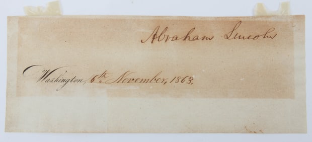 ABRAHAM LINCOLN SIGNATURE