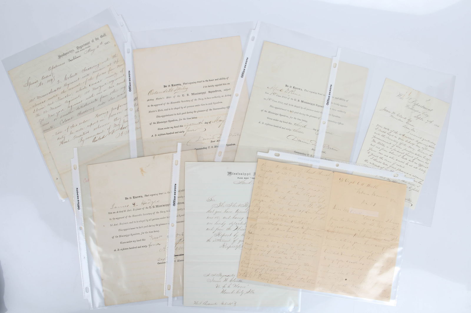 (7) PCS. MILITARY PAPER EPHEMERA (1 of 13)