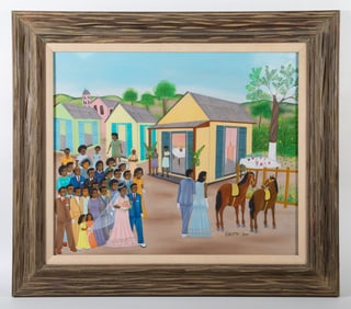 EUGENE JEAN HAITIAN PAINTING