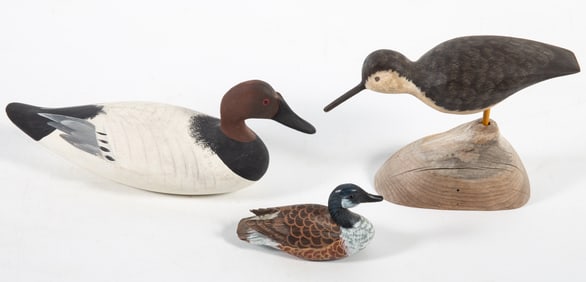 MINIATURE DECOY CARVINGS (3)