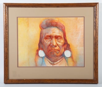 LLOYD CARGILE NATIVE AMERICAN PORTRAIT
