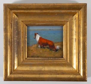 LOUIS FEUCHTER DOG PAINTING