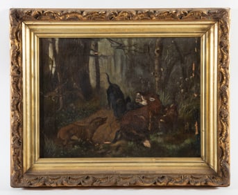 FOX & HOUNDS PAINTING