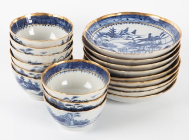 EXPORT PORCELAIN (18) PCS.
