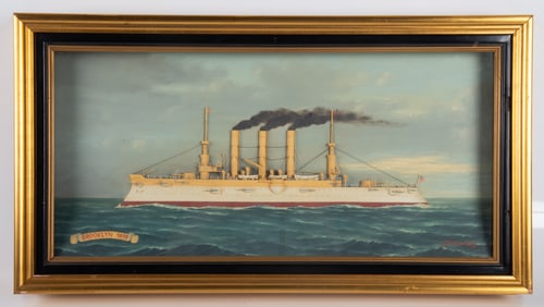 BATTLESHIP BROOKLYN DIORAMA 1895
