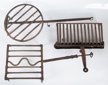 WROUGHT IRON TRIVETS (3)