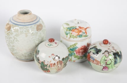 CHINESE PORCELAIN JARS (4)