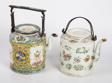 EASTERN PORCELAIN TEAPOTS (2)