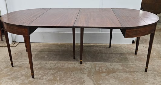 HEPPLEWHITE BANQUET TABLE (TWO PIECE)