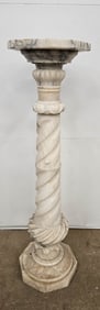 MARBLE PEDESTAL - TWO PIECE