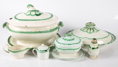 LEEDS WARE - GREEN EDGE (6)