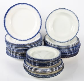 LEEDS WARE - BLUE EDGE (46)