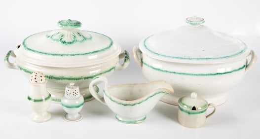 LEEDS WARE - GREEN EDGE (6)