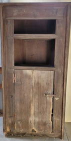 PRIMITIVE CORNER CUPBOARD