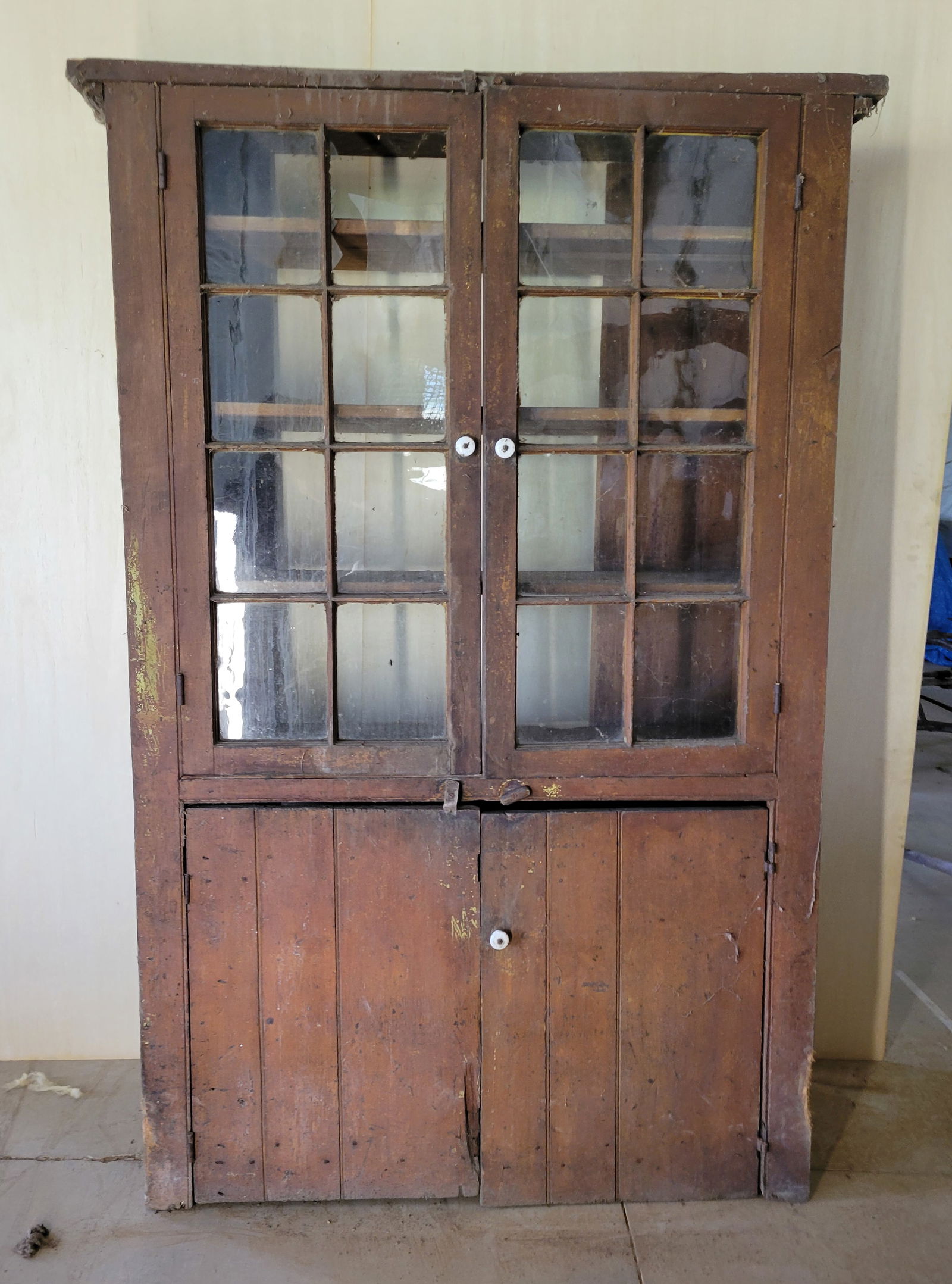 PRIMITIVE FOUR DOOR CUPBOARD (1 of 7)