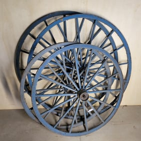 (4) WAGON WHEELS