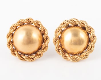 14K GOLD TIFFANY EARRINGS