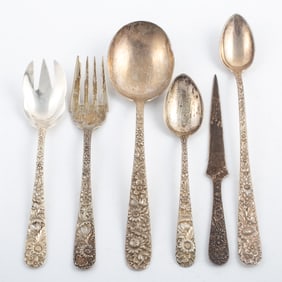 (35) PCS. STERING FLATWARE