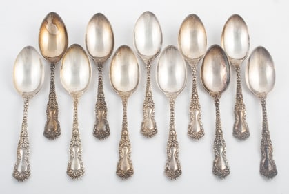 (11) STERLING TEASPOONS