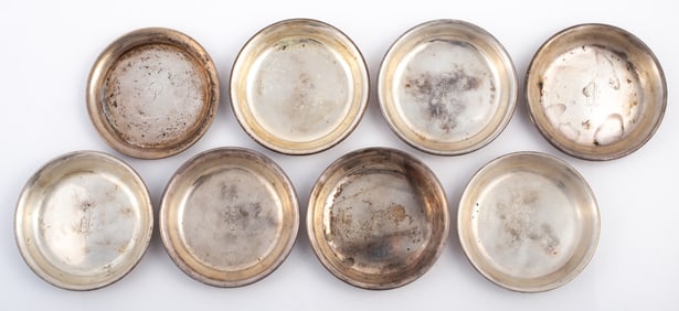 (8) STERLING NUT DISHES